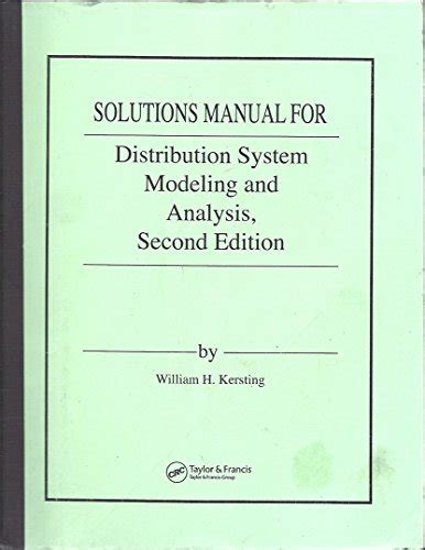 Solutions manual for distribution system modeling and analysis book. - Spiegelungen: mythosrezeption bei christa wolf; kassandra und medea; stimmen.
